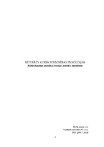 Реферат 'Psihoseksuālās attīstības teorijas attīstība mūsdienās', 1.