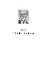 Реферат 'Jānis Rainis', 1.