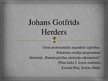 Презентация 'Johans Gotfrīds Herders', 1.