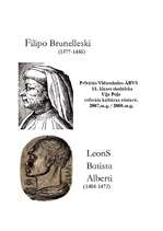 Реферат 'Filipo Brunelleski un Leons Batista Alberti', 1.