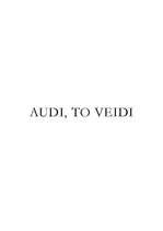 Реферат 'Audi, to veidi', 1.