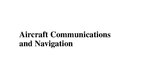 Презентация 'Aircraft Communications and Navigation', 1.