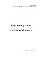 Конспект 'Gold Mining and Its Environmental Impacts', 11.