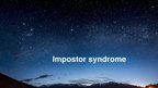 Презентация 'Impostor syndrome', 1.