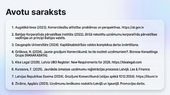 Презентация 'Organizatoriski - tiesiskās biznesa formas Latvijā 2025.-2026.gadā', 14.