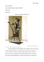 Эссе 'Analysis of the Sculpture '"Woman in a Garden" by Pablo Picasso', 1.