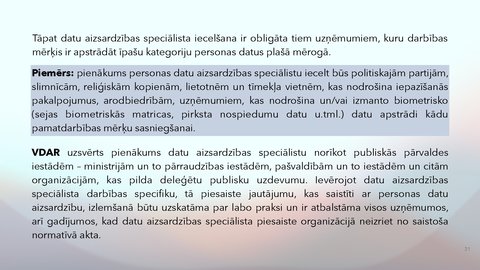 Презентация 'Fizisko personu datu apstrādes likums', 31.