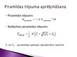 Презентация 'Piramīda. Laukuma un tilpuma aprēķināšana', 5.
