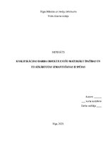 Реферат 'Kvalifikācijas darba objektā esošo materiālu īpašības un to atkārtotas izmantoša', 1.