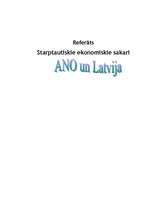 Реферат 'ANO un Latvija', 1.