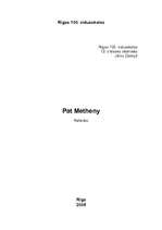 Реферат 'Leģendārais ģitārists Pat Metheny', 1.