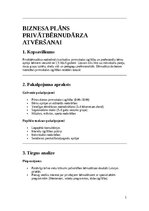 Бизнес план 'Biznesa plāns privātbērnudārza atvēršanai', 1.