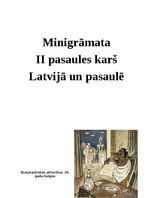 Конспект 'Minigrāmata II pasaules karš Latvijā un pasaulē', 1.