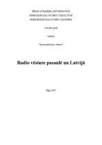 Реферат 'Radio vēsture pasaulē un Latvijā', 1.