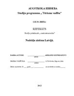 Реферат 'Nodokļu sistēma Latvijā', 1.