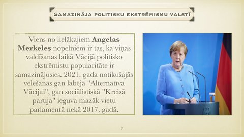 Презентация 'Angela Merkele kā pasaules līderis - apraksts', 7.