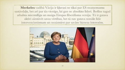 Презентация 'Angela Merkele kā pasaules līderis - apraksts', 10.