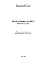 Отчёт по практике 'Viesnīca „Domina Inn Riga”', 1.