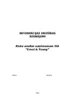 Реферат 'Risku analīze uzņēmumam SIA “Ernst & Young”', 1.