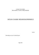 Образец документа 'Mājasdarbs mikroekonomikā', 1.