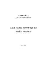 Реферат 'Lielā franču revolūcija un tiesību reforma', 1.
