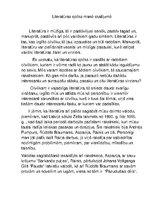 Эссе 'Literatūras spēks manā skatījumā', 1.