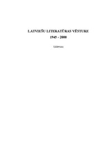 Реферат 'Latviešu literatūras vēsture (1945-2000)', 1.
