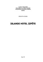 Реферат 'Viesnīcas "Islande Hotel" izpēte', 1.