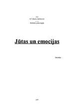 Реферат 'Jūtas un emocijas', 1.