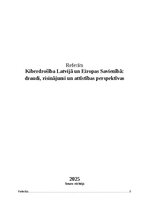Реферат 'Kiberdrošība Latvijā un Eiropas Savienībā: draudi, risinājumi un attīstības pers', 1.