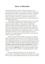 Конспект 'Jēzus no Nācaretes', 1.