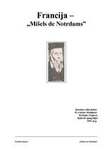 Реферат 'Francija un Mišels de Nostradams ', 1.