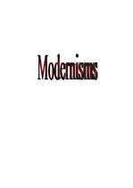 Реферат 'Modernisms', 1.