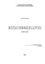 Реферат 'Muitas nodoklis Latvijā', 1.