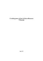 Реферат 'Crushing Power of Love in Knut Hamsun “Victoria”', 1.
