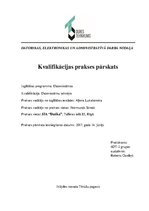 Отчёт по практике 'Datorsistēmu tehniķa kvalifikācijas prakses atskaite/pārskats', 1.