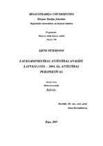 Реферат 'Lauksaimniecības attīstības analīze Latvijā (1995.–2004.g.) un attīstības perspe', 1.
