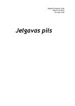 Реферат 'Jelgavas pils', 1.
