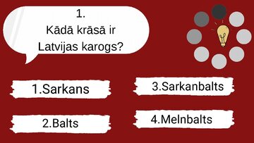 Презентация 'Spēle "Cik daudz tu zini par latviešu kultūru, tradīcijām?"', 2.