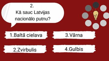 Презентация 'Spēle "Cik daudz tu zini par latviešu kultūru, tradīcijām?"', 4.