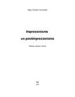 Реферат 'Impresionisms un postimpresionisms', 1.