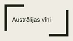 Презентация 'Austrālijas vīni', 1.