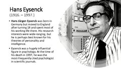 Презентация 'Hans Eysenck', 2.