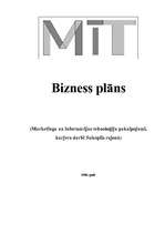 Бизнес план 'SIA "MiT"', 1.