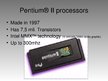Презентация 'Pentium Processors', 4.