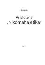 Конспект 'Aristotelis "Nikomaha ētika"', 1.