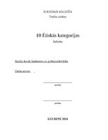 Реферат '10 Ētiskās kategorijas', 1.