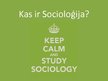 Презентация 'Kas ir socioloģija', 1.