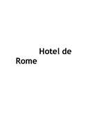 Реферат 'Hotel de Rome', 1.