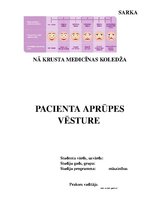 Отчёт по практике 'Pacienta aprūpes vēsture. Neiroloģija', 1.